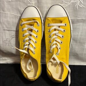 Yellow Canvas Converse Sneakers